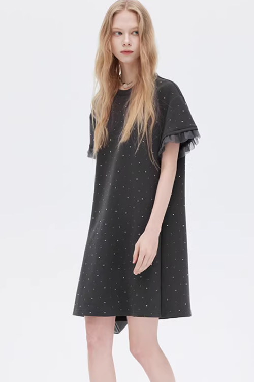 Sparkly T-Shirt Dress