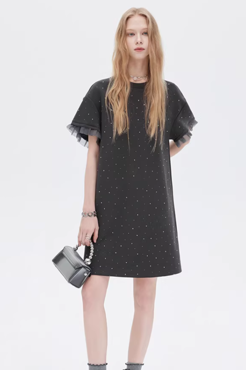 Sparkly T-Shirt Dress