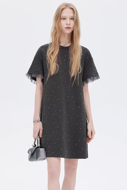 Sparkly T-Shirt Dress