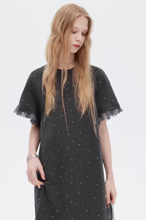 Sparkly T-Shirt Dress