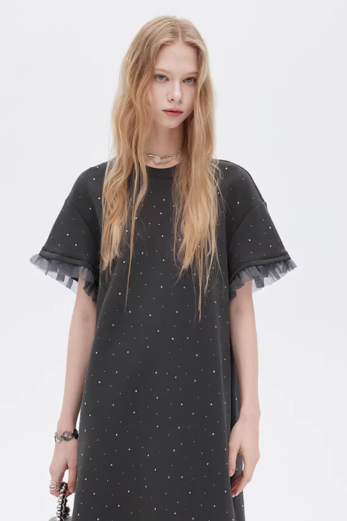 Sparkly T-Shirt Dress