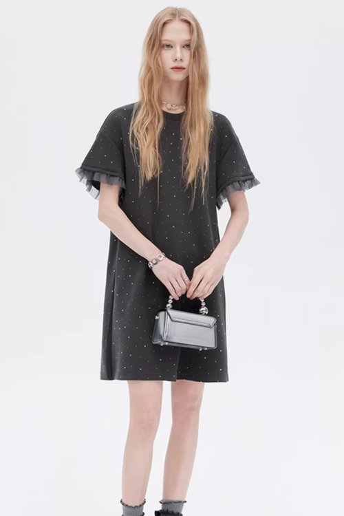 Sparkly T-Shirt Dress