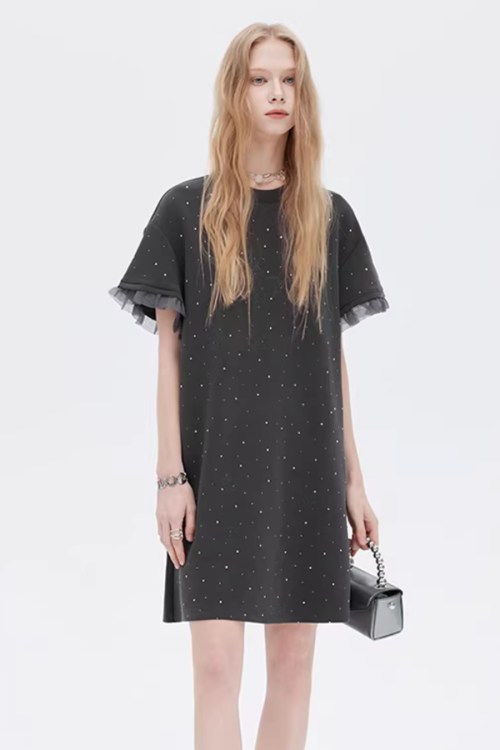Sparkly T-Shirt Dress
