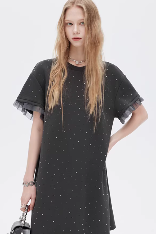 Sparkly T-Shirt Dress