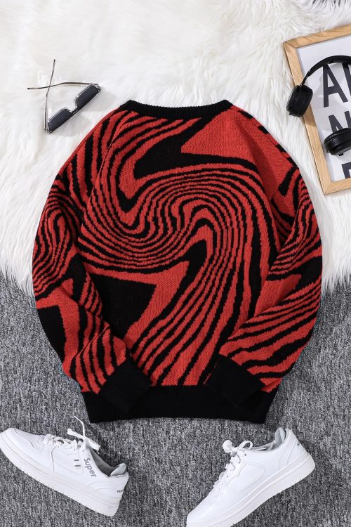 Spiral Pullover Sweater