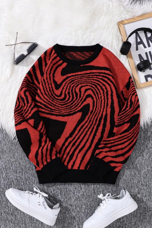 Spiral Pullover Sweater
