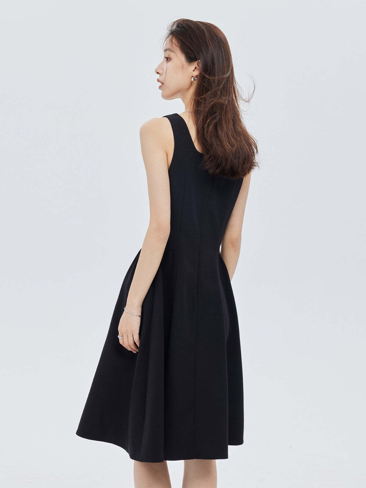 Square-Neck Wide Strap Dress Square-Neck Wide Strap Dress
