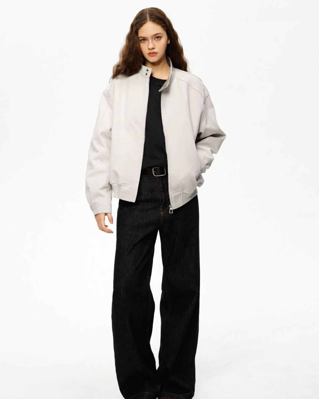 Stand Collar Basic Jacket Stand Collar Basic Jacket