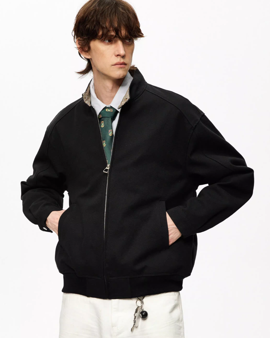 Stand Collar Basic Jacket Stand Collar Basic Jacket