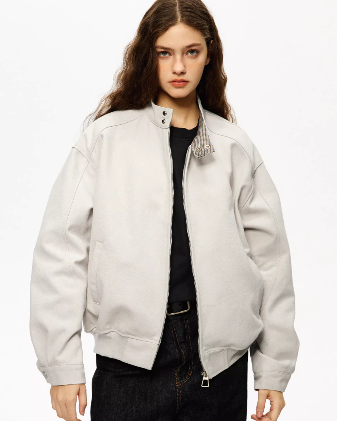 Stand Collar Basic Jacket Stand Collar Basic Jacket