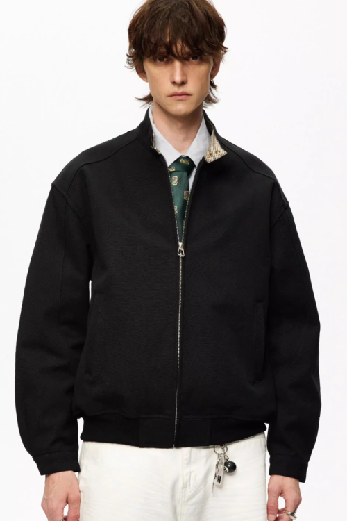 Stand Collar Basic Jacket