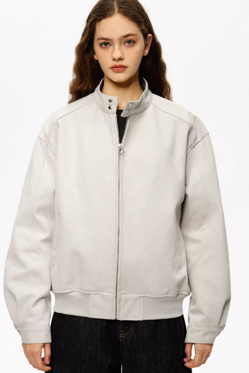 Stand Collar Basic Jacket