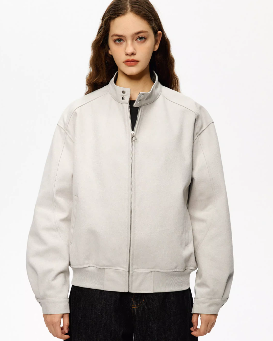 Stand Collar Basic Jacket Stand Collar Basic Jacket