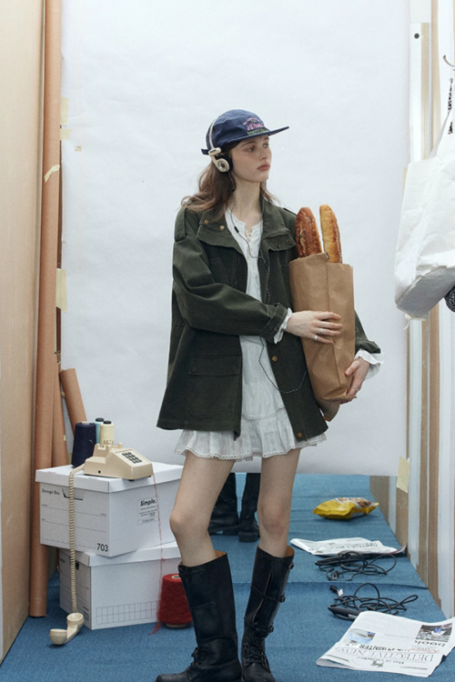 Stand Collar Dolman Mods Jacket