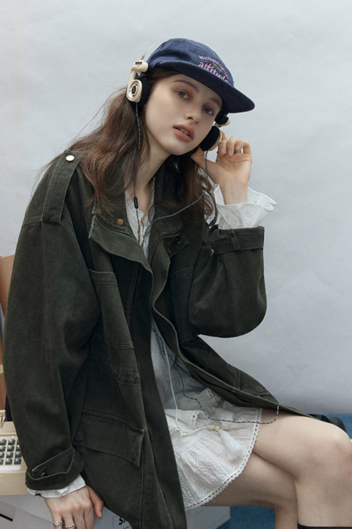 Stand Collar Dolman Mods Jacket