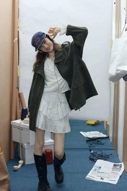 Stand Collar Dolman Mods Jacket