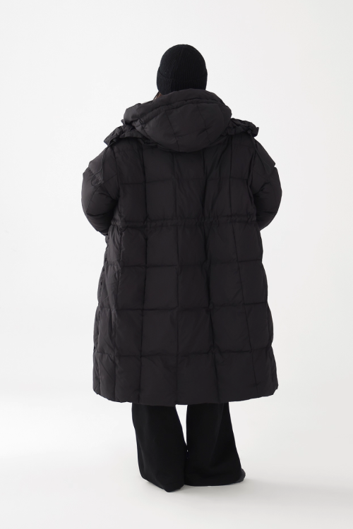 Stand Collar Down Long Coat