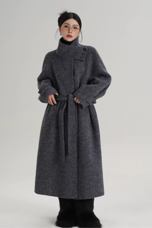 Stand Collar Elegant Coat