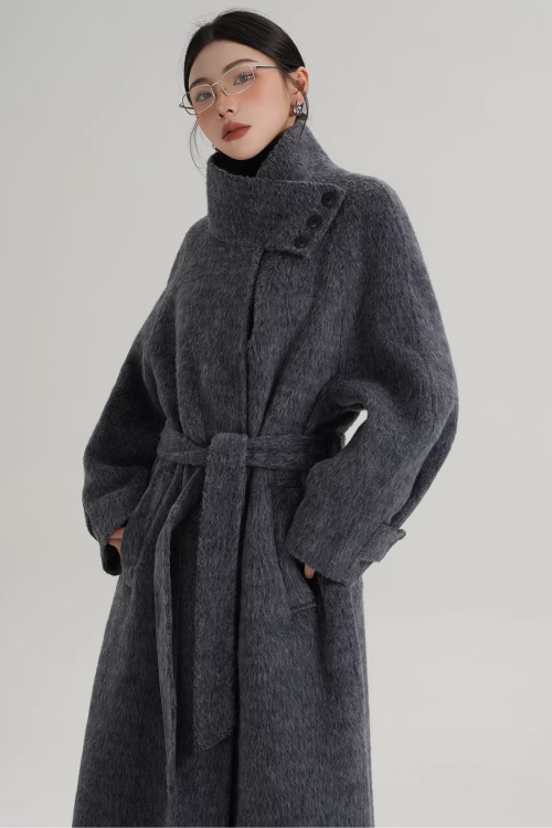 Stand Collar Elegant Coat