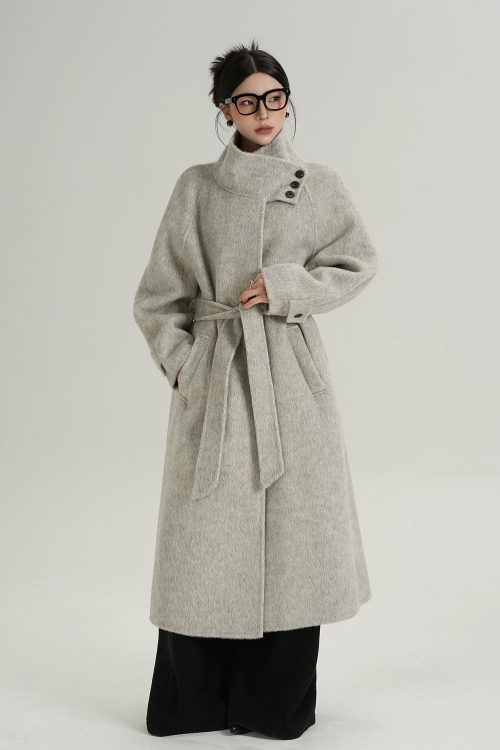 Stand Collar Elegant Coat