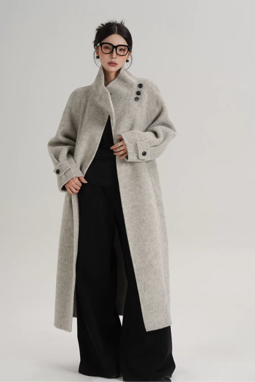 Stand Collar Elegant Coat
