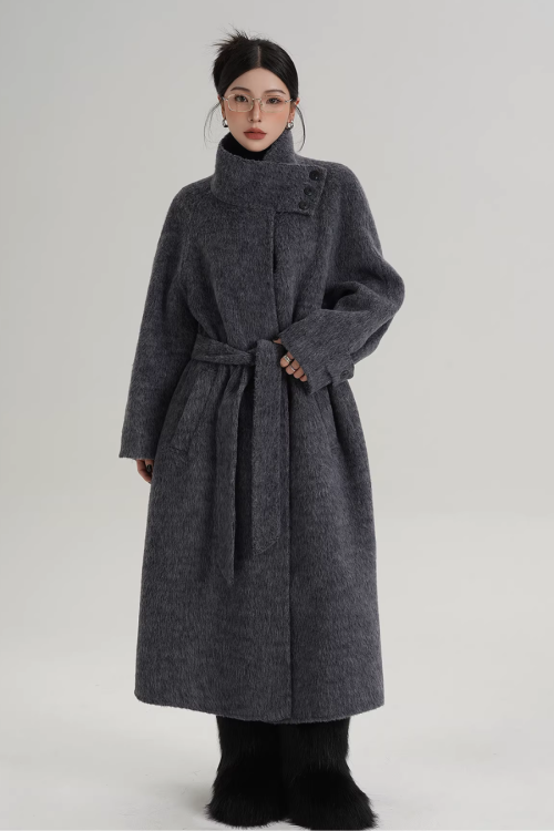 Stand Collar Elegant Coat