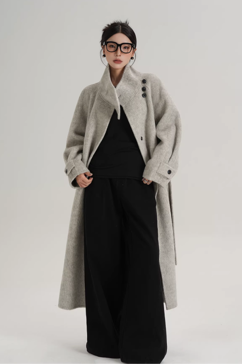 Stand Collar Elegant Coat