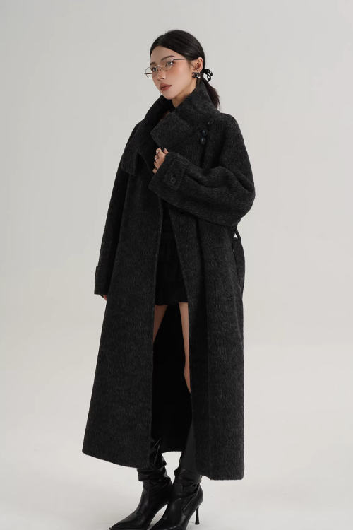 Stand Collar Elegant Coat