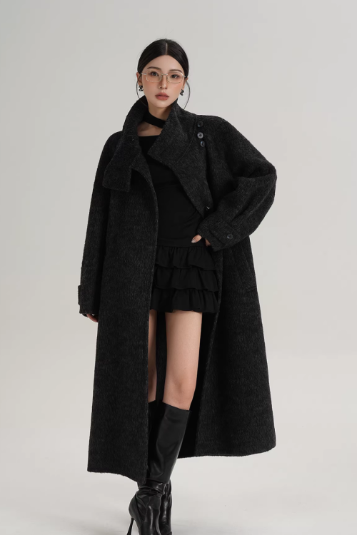 Stand Collar Elegant Coat