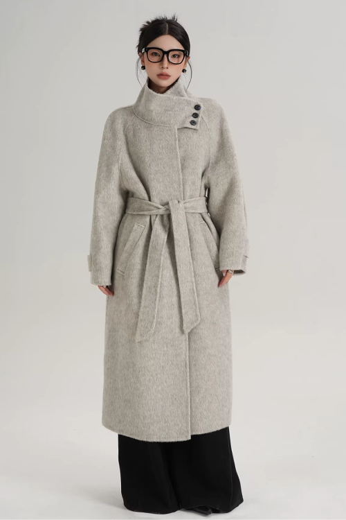 Stand Collar Elegant Coat