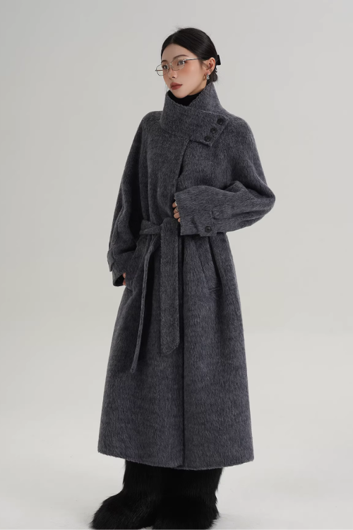 Stand Collar Elegant Coat