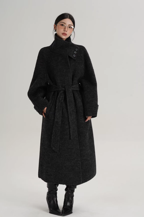Stand Collar Elegant Coat