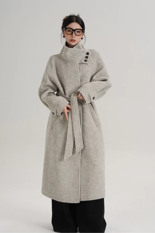 Stand Collar Elegant Coat