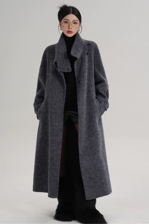 Stand Collar Elegant Coat