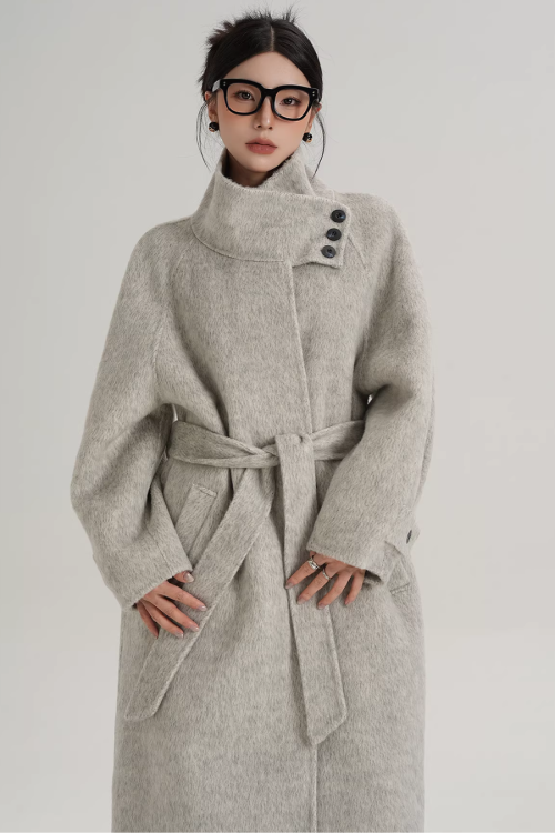 Stand Collar Elegant Coat