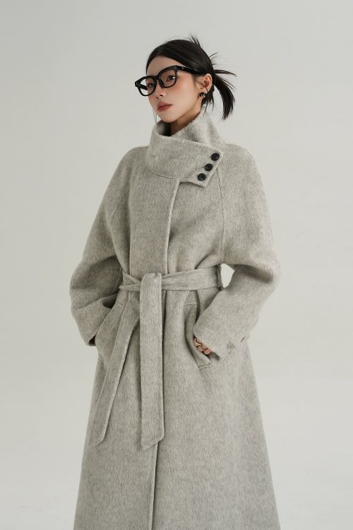 Stand Collar Elegant Coat