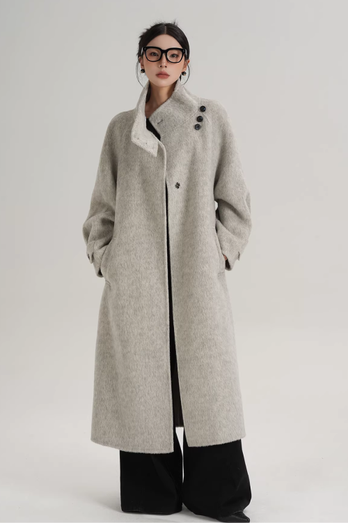 Stand Collar Elegant Coat