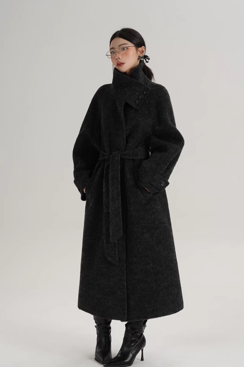 Stand Collar Elegant Coat