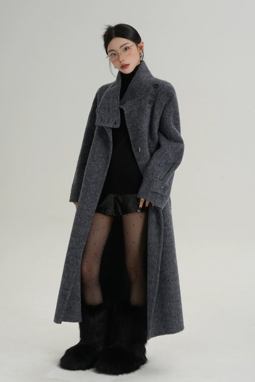 Stand Collar Elegant Coat