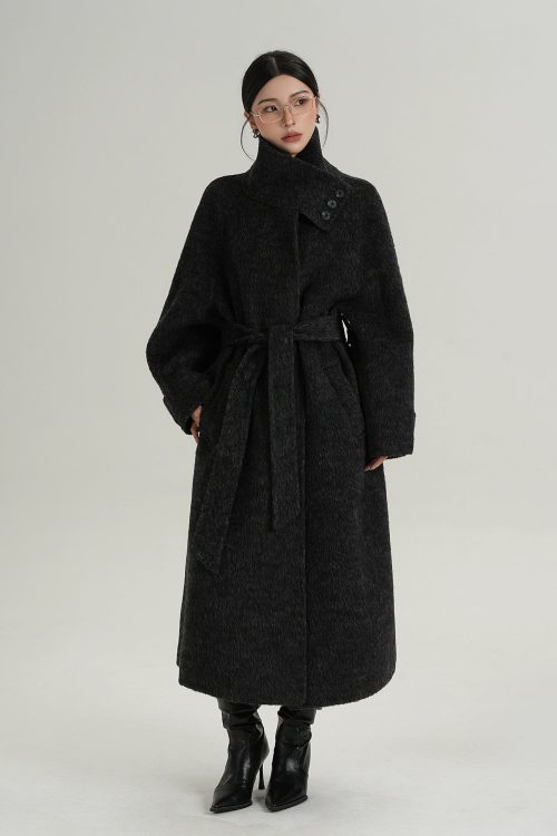 Stand Collar Elegant Coat