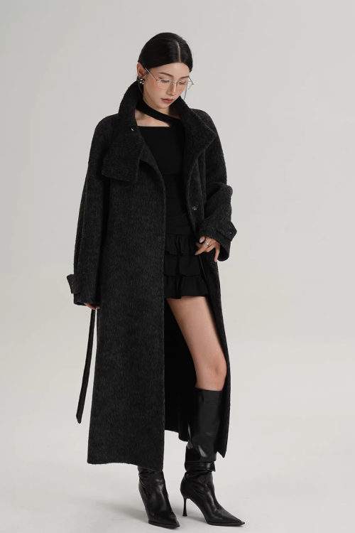 Stand Collar Elegant Coat