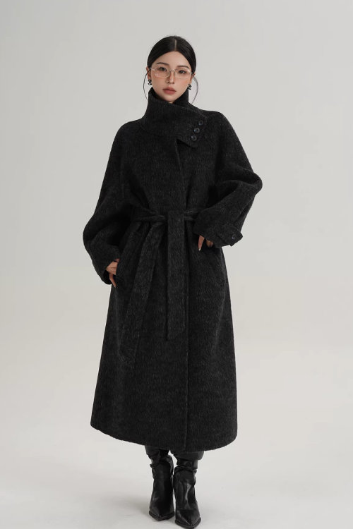 Stand Collar Elegant Coat