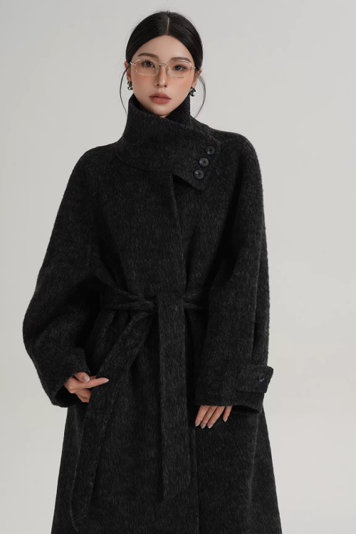 Stand Collar Elegant Coat