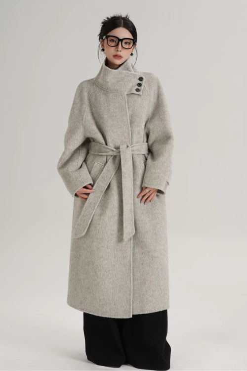 Stand Collar Elegant Coat
