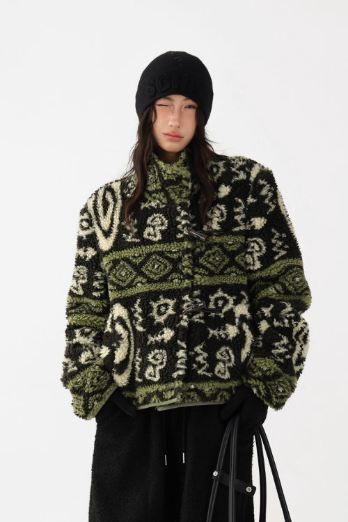 Stand Collar Fleece Jacket