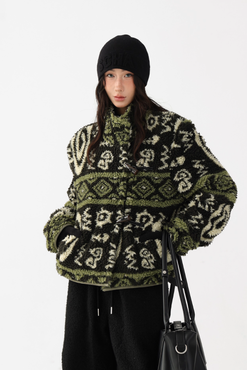 Stand Collar Fleece Jacket