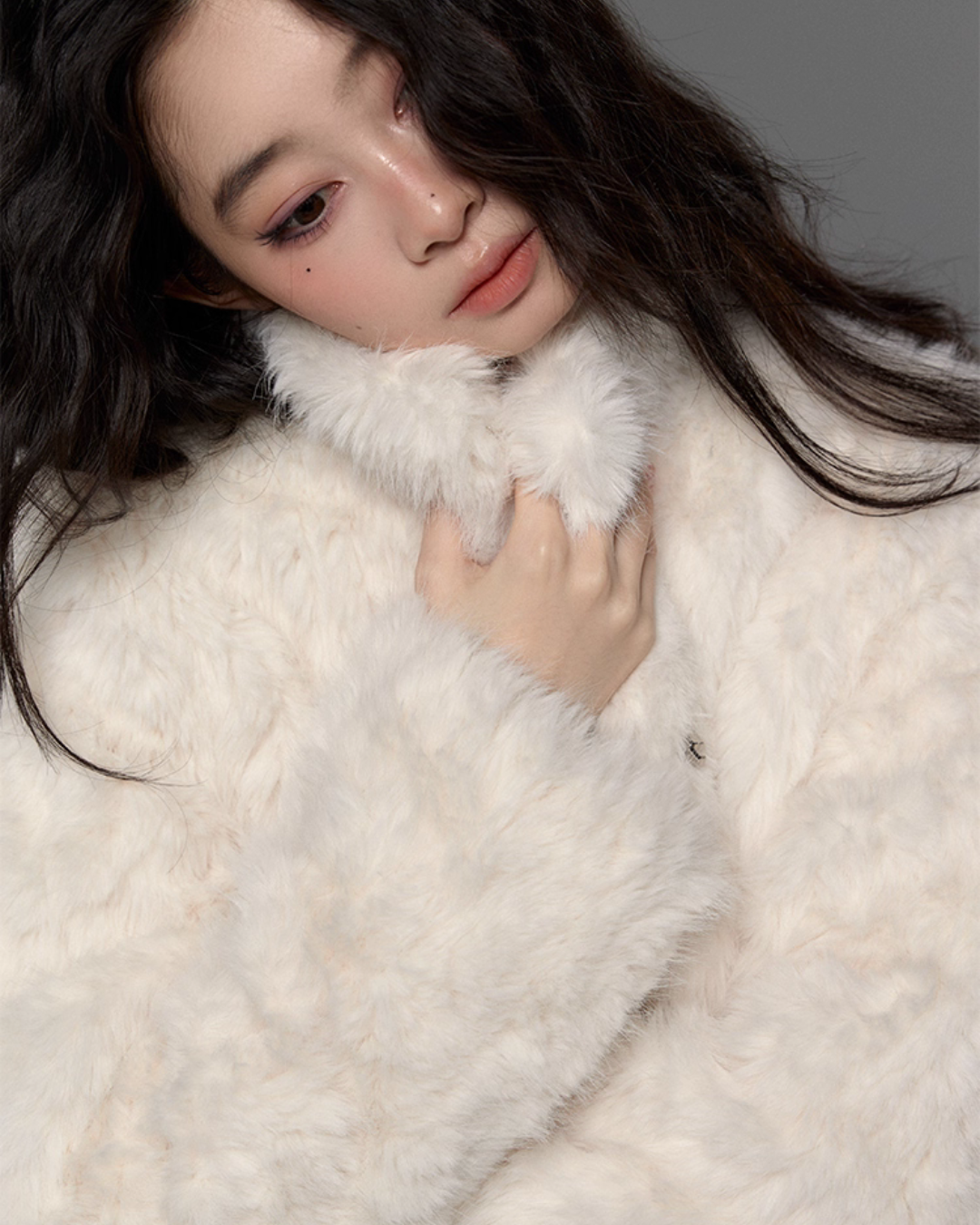 Stand Collar Fluffy Fur Jacket Stand Collar Fluffy Fur Jacket