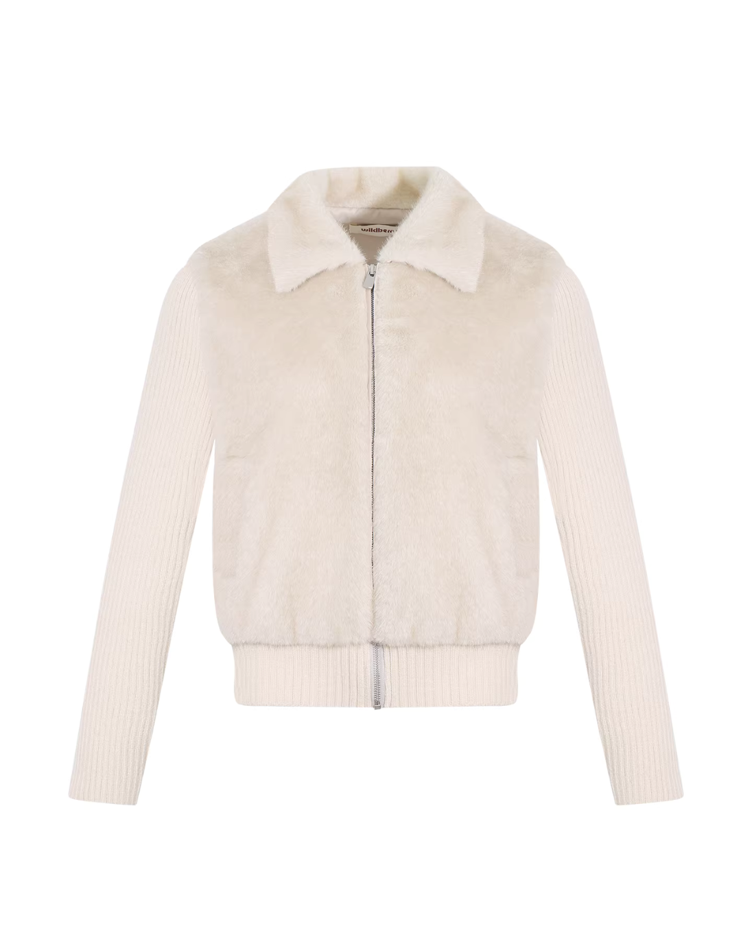 Stand Collar Fur Knit Jacket Stand Collar Fur Knit Jacket