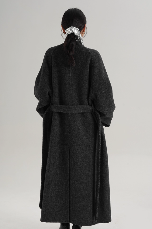 Stand Collar Long Coat