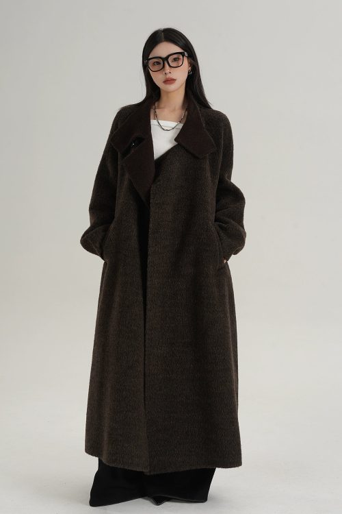 Stand Collar Long Coat